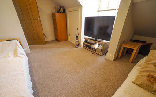 double bedroom living room